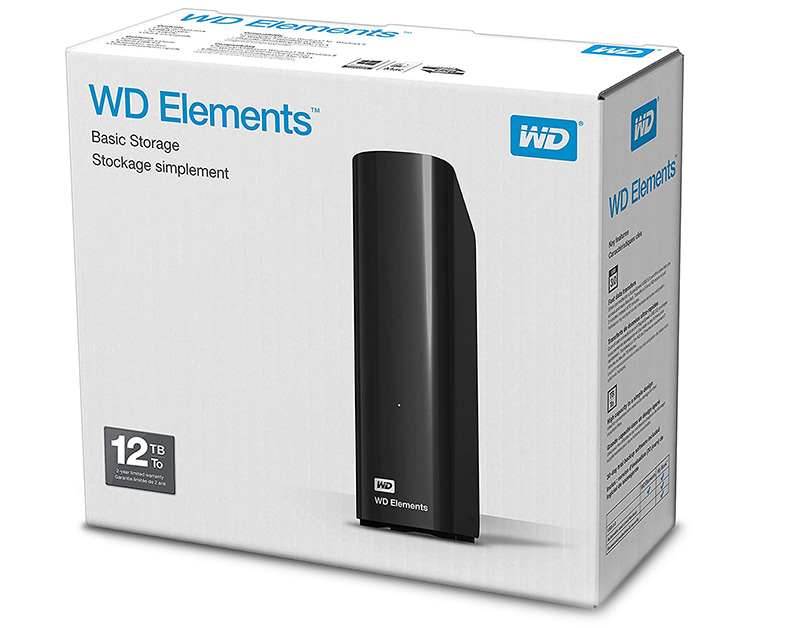test Disque dur de Bureau Western Digital Elements 12 To USB 3.0 pour stockage Plug-and-Play