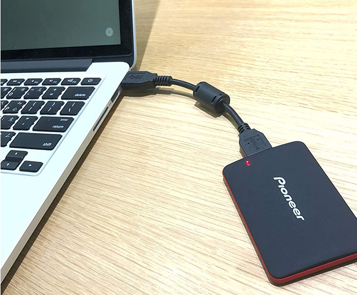 test disque dur Pioneer Externe SSD NAND 3D (480 Go) - Portable Solid State Drive (APS-XS03-480)