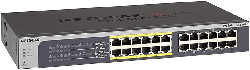 test - NETGEAR JGS524PE-100EUS Smart Switch 24 ports Gigabit Ethernet