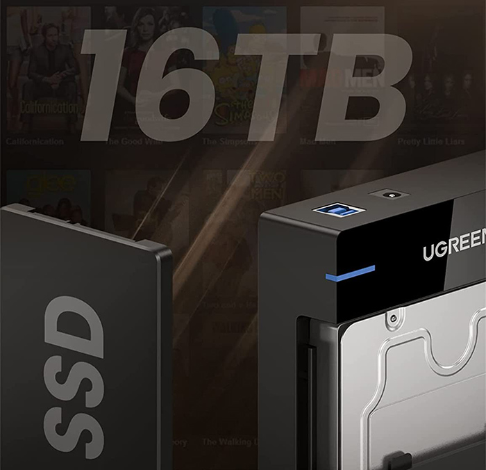 Aviset test sur le Boîtier Disque Dur Externe UGREEN USB 3.0 3.5 Pouces SATA III II I HDD SSD 16To