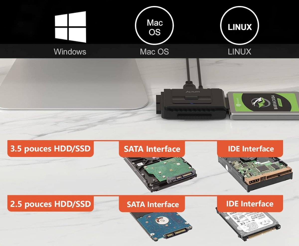 Adaptateur USB 3.0 vers IDESATA Alxum - Analyse Technique Approfondie