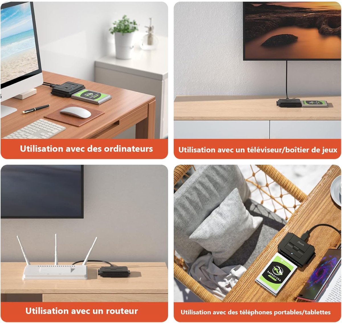 Adaptateur USB 3.0 vers IDESATA Alxum - Comparaison Détaillée avec les Concurrents