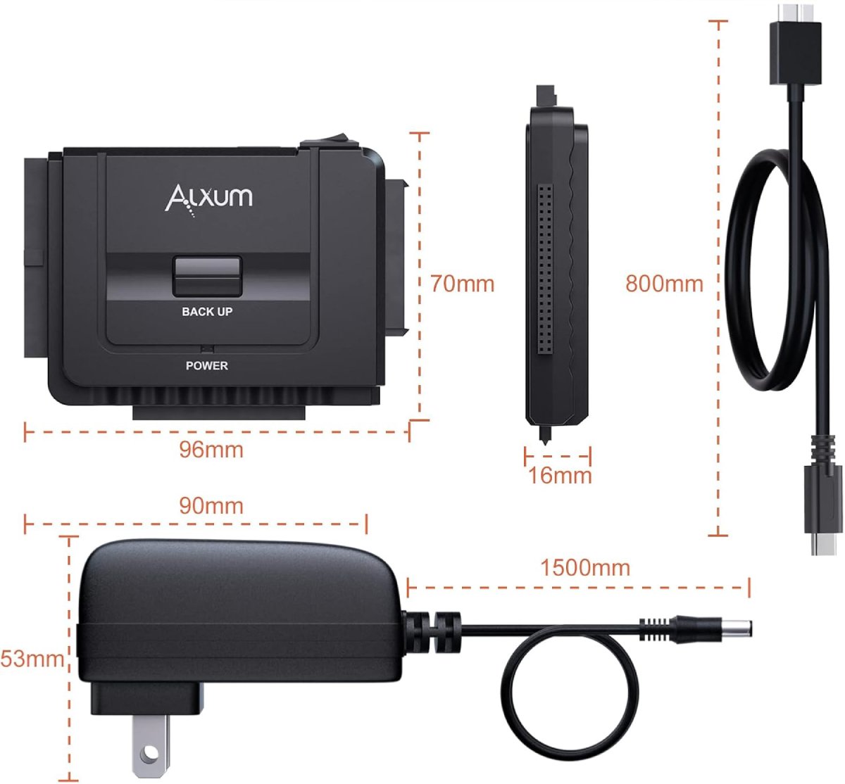 Adaptateur USB 3.0 vers IDESATA Alxum Détails Techniques
