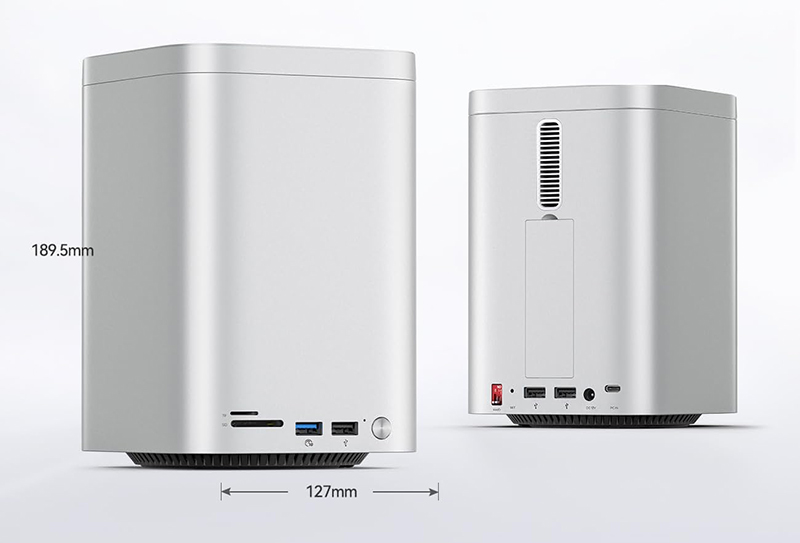 Dimenions Test et Avis du ORICO MiniTower M435-V1 Boîtier RAID Mac mini M4