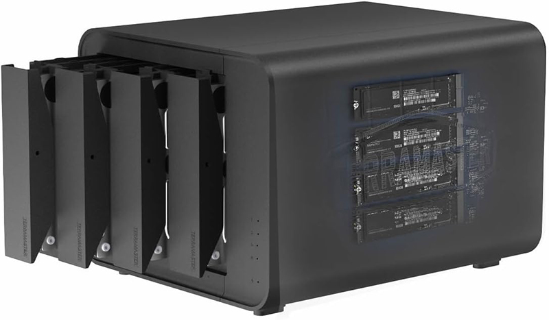 TERRAMASTER D8 Hybrid 8 Baies HDD NVMe Boîtier USB - 3.2 Gen 2