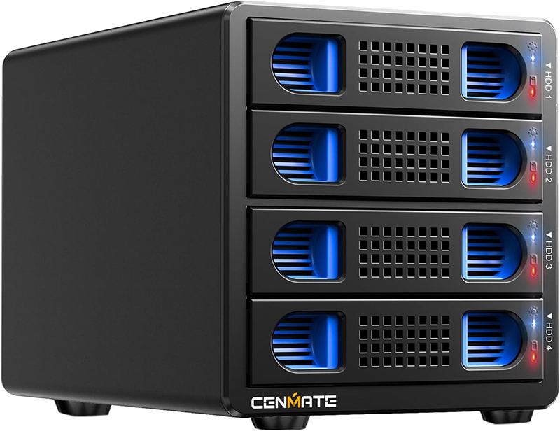 Test et Avis du CENMATE Boîtier Disque Dur 4 Baies avec Ventilateur