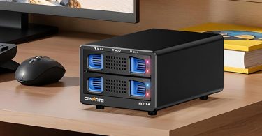 Test et Avis du CENMATE Boîtier NVMe Hybride 3.5 HDD+3M.2 avec Ventilateur