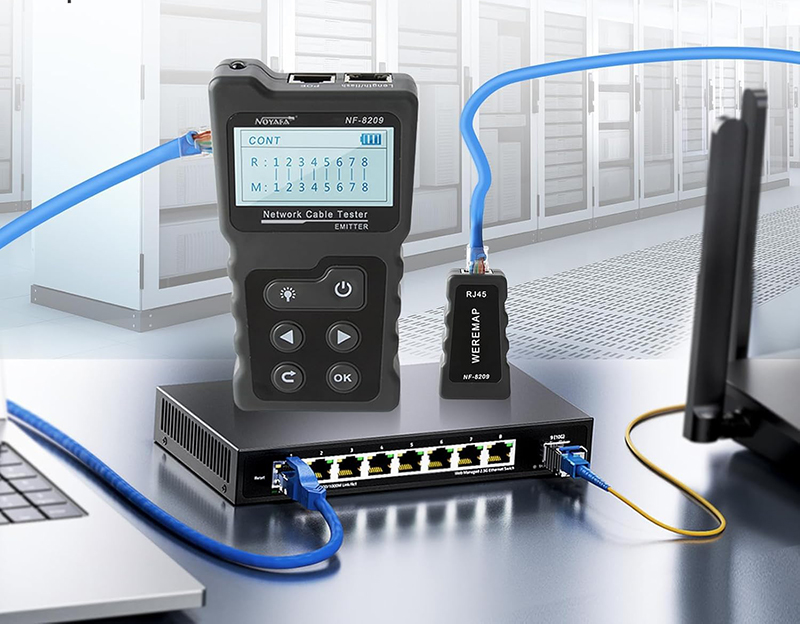 Testeur de - câble avancé avec tracker de fil PoE NOYAFA