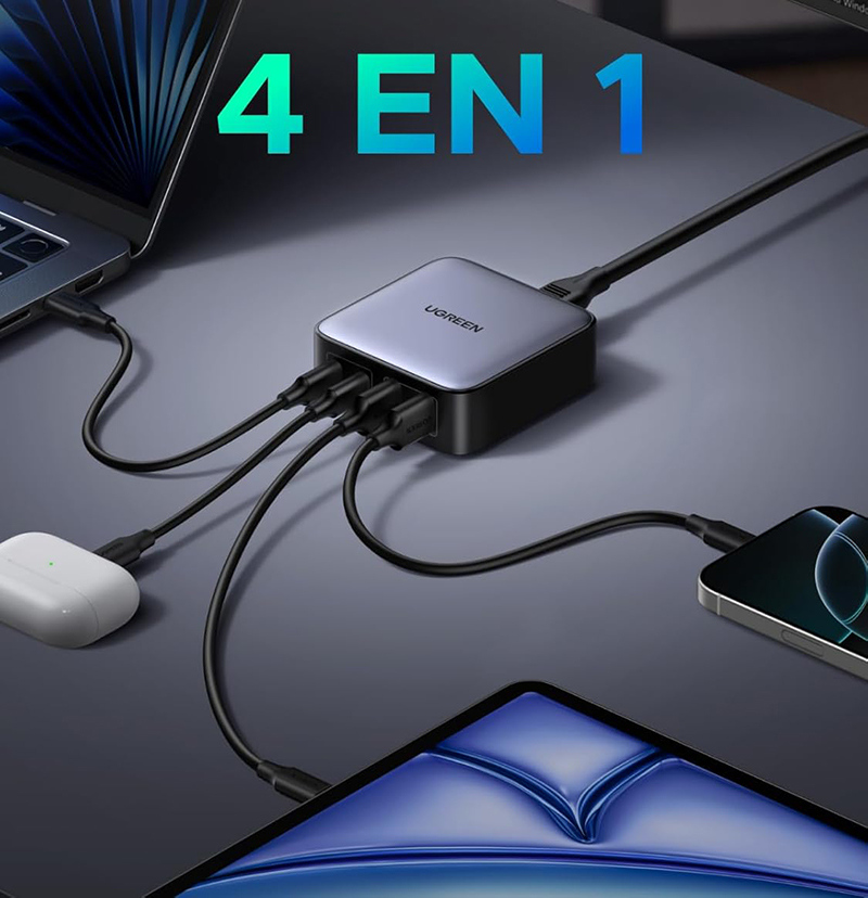 Details UGREEN Nexode 65W 4 Ports Le Test Complet du Chargeur GaN II qui Révolutionne la Charge