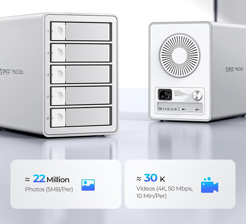 Test COMPLET- du ORICO 5BIG Boîtier de Disque Dur Externe 5 Compartiments