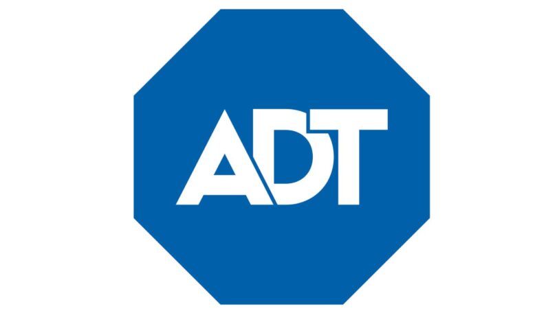 Logo officiel d'ADT représentant un octogone bleu avec le texte "ADT" en blanc, utilisé pour illustrer l'actualité liée à la brèche de sécurité de l'entreprise.
