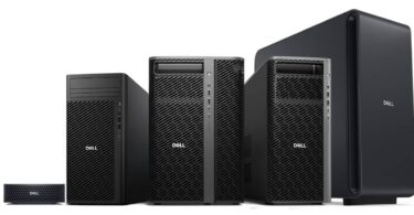 Gamme d'ordinateurs et stations de travail Dell Deskside Agentic AI alignés par taille, allant du modèle compact Dell Pro Max GB10 aux imposantes tours Pro Precision 9 pour l'IA locale.